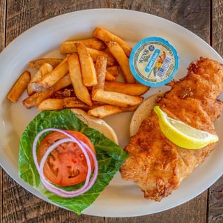 Fried Flounder Plate